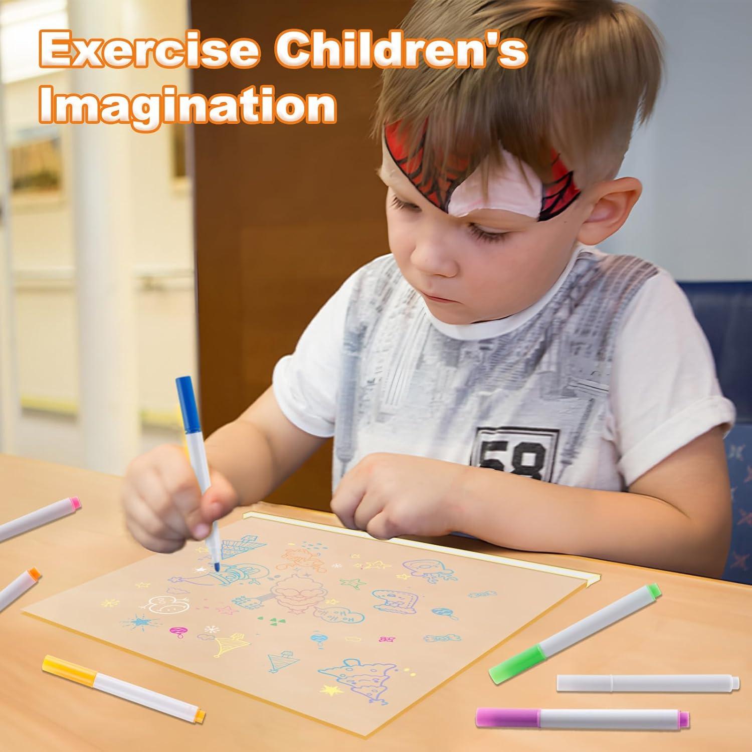 Tablero de Notas LED Acrílico Bhbuy-Action 30x20 cm Blanco