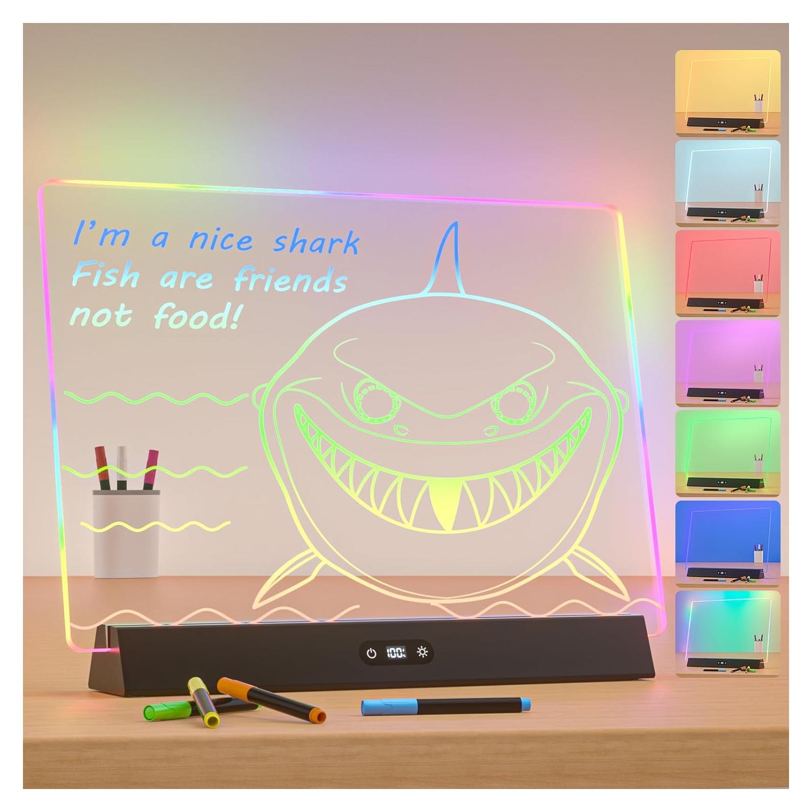 Tablero LED Recargable Bailkind 17" con 9 Modos y 6 Colores