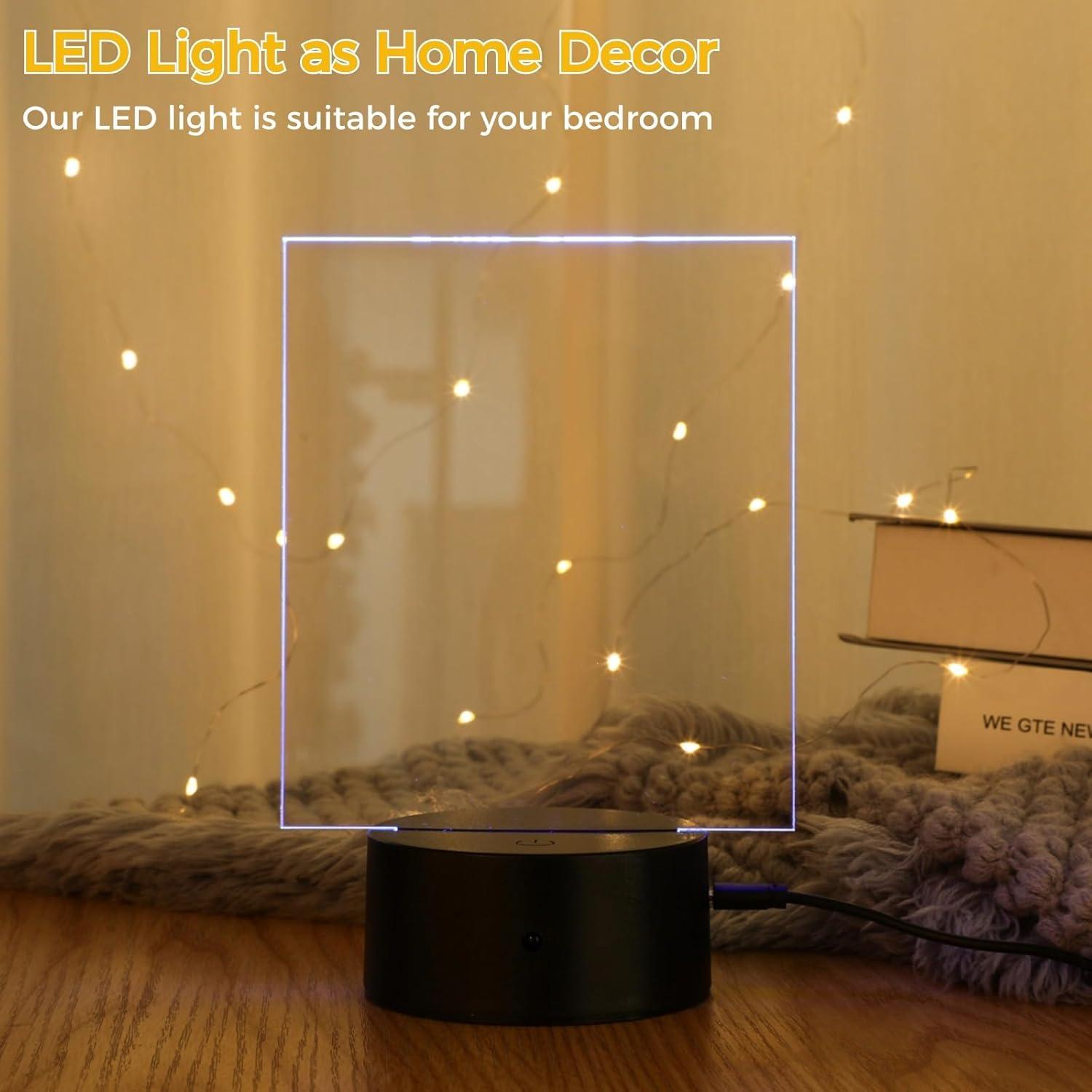 Base de Lámpara LED Homaisson 12 Piezas con Control Remoto