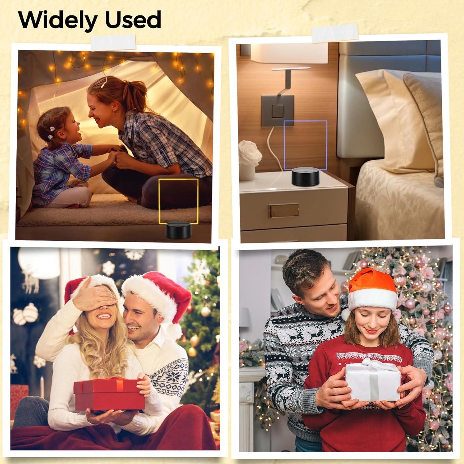 Base de Lámpara LED Homaisson 12 Piezas con Control Remoto