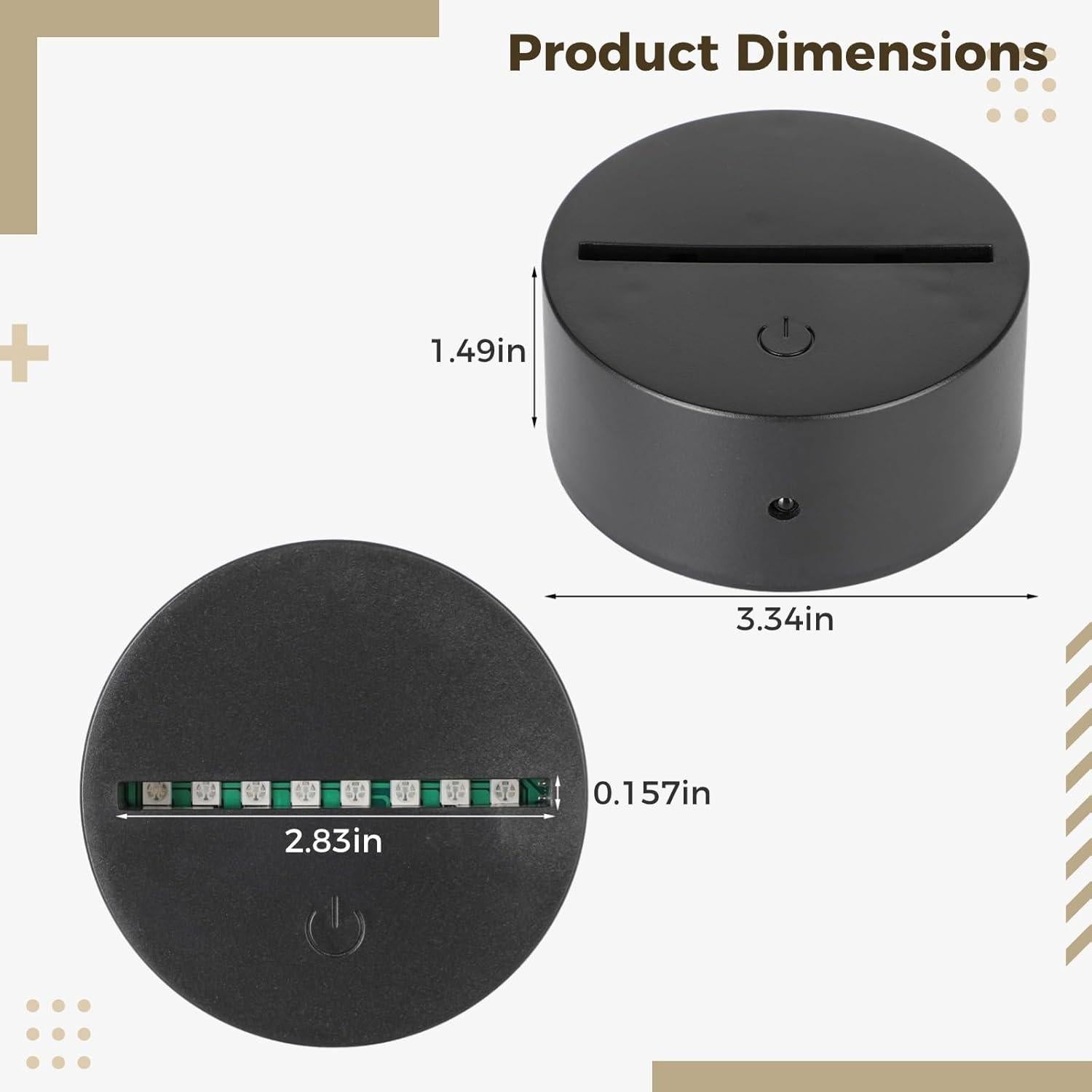 Base de Lámpara LED Homaisson 12 Piezas con Control Remoto