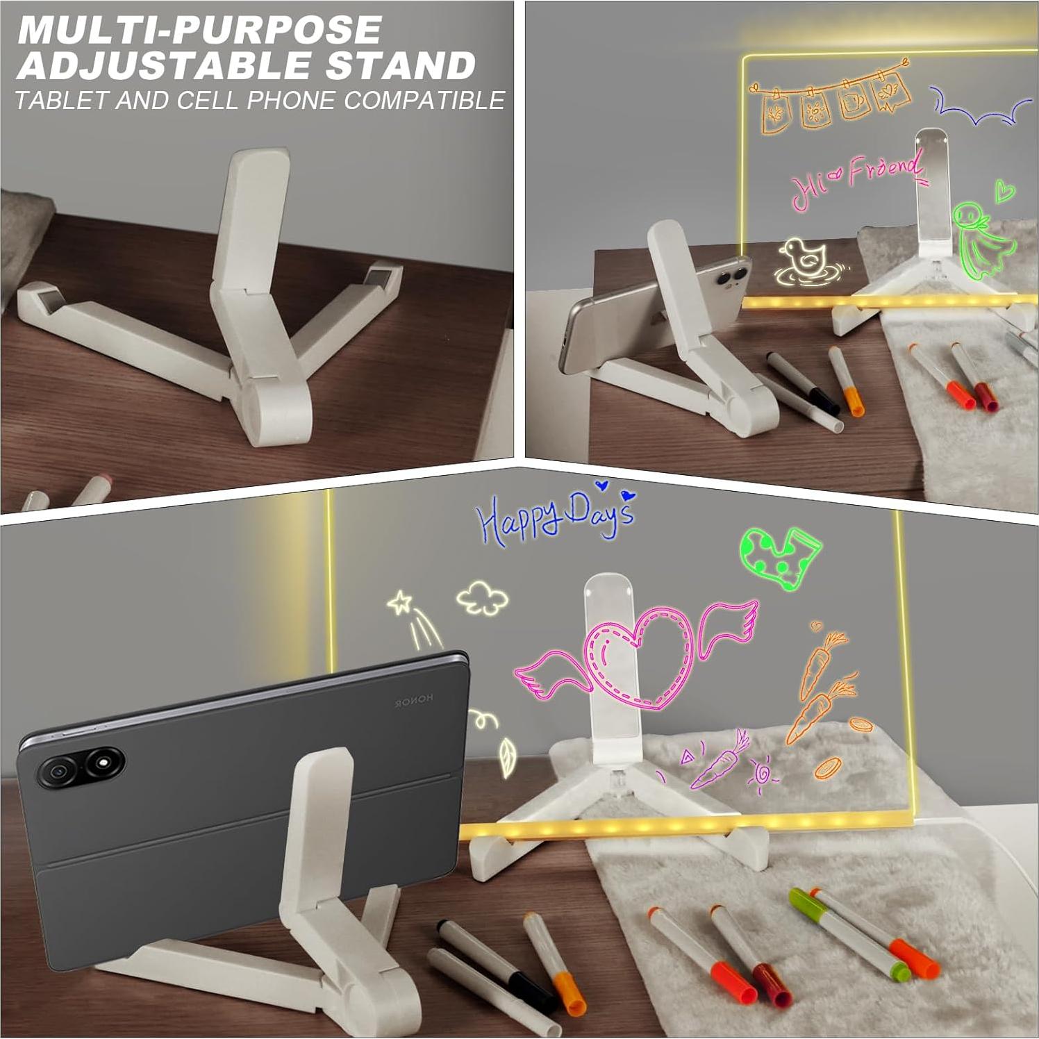 Tablero Acrílico LED Libershine 30.5x20.3 cm con 7 Marcadores