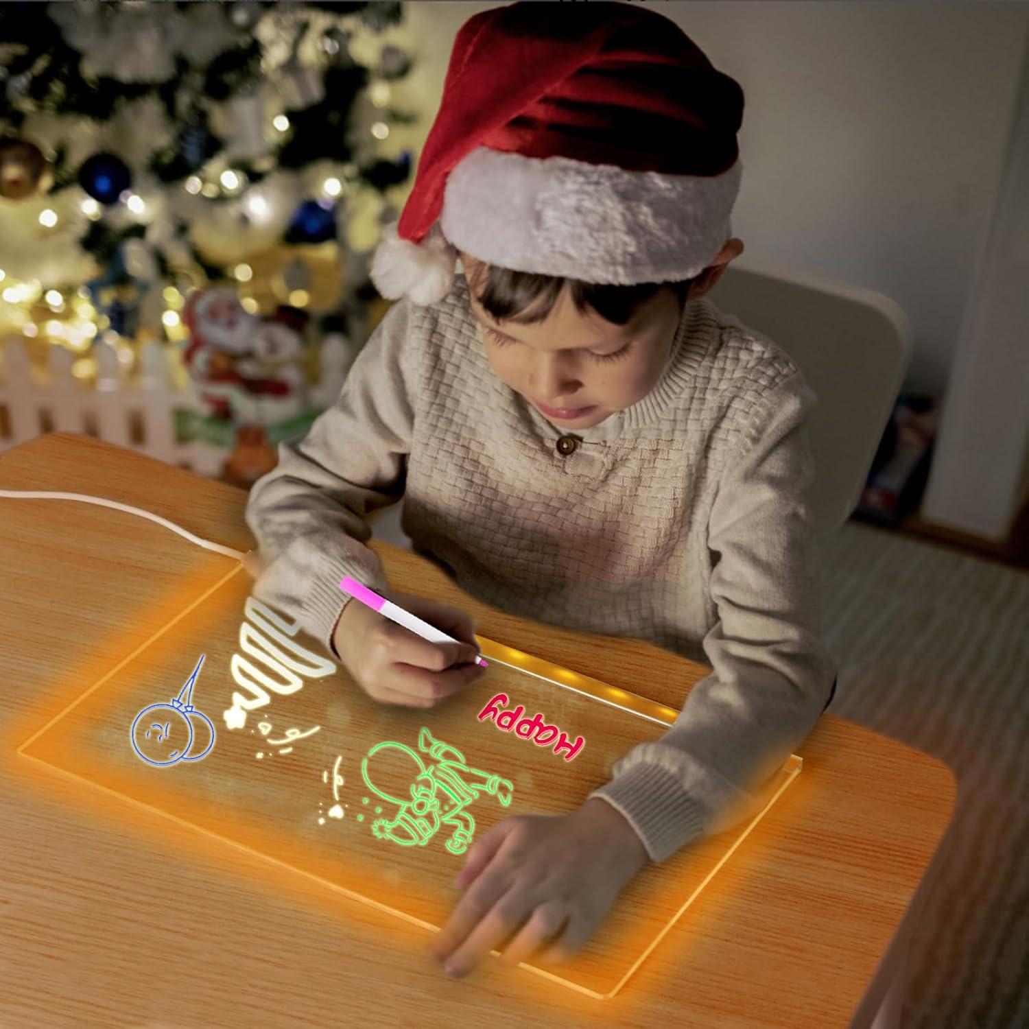 Tablero Acrílico LED Libershine 30.5x20.3 cm con 7 Marcadores