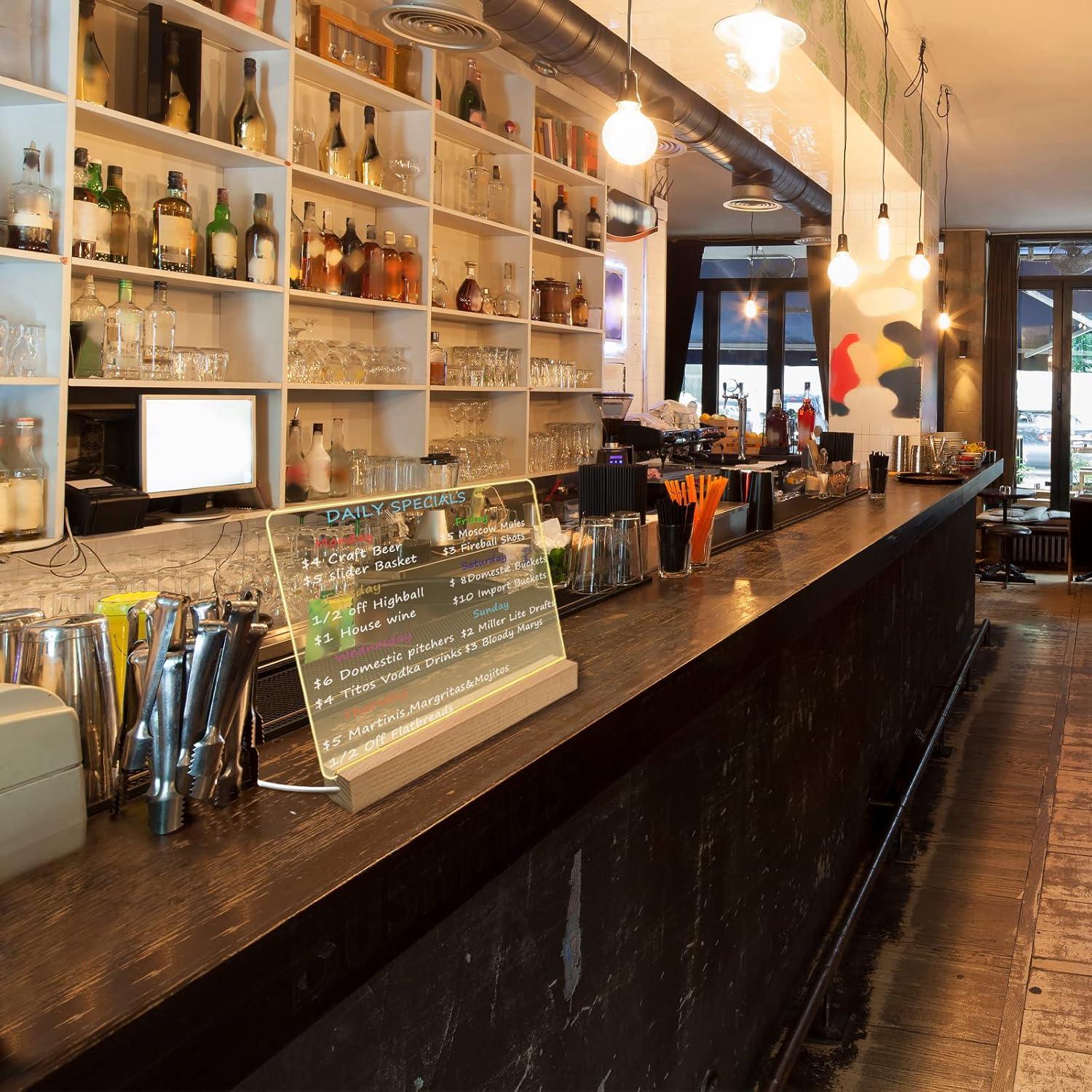 Tablero de Borrado en Seco Acrílico HaldyeMic 30.5x25.4cm LED