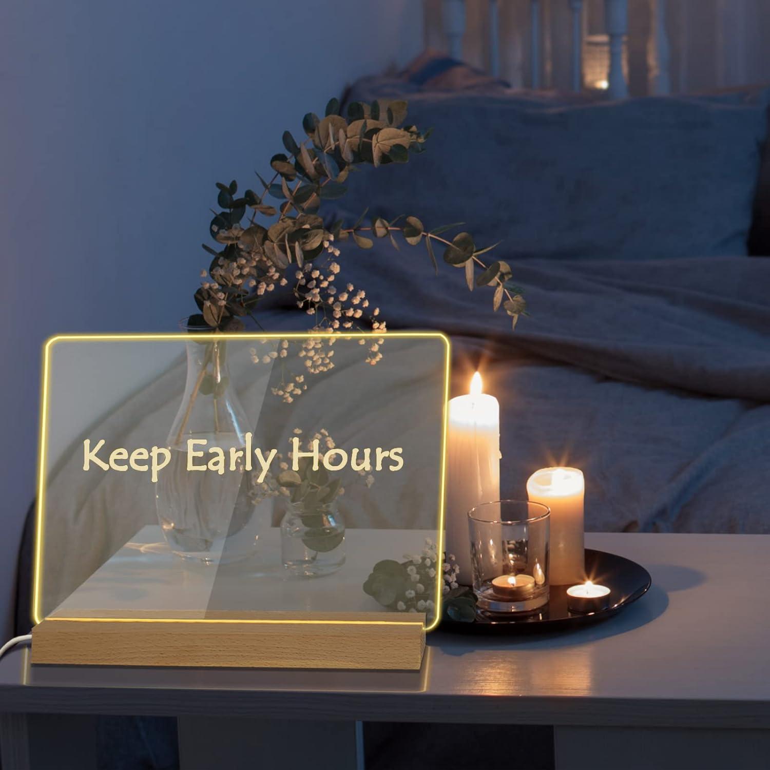 Tablero de Borrado en Seco Acrílico HaldyeMic 30.5x25.4cm LED