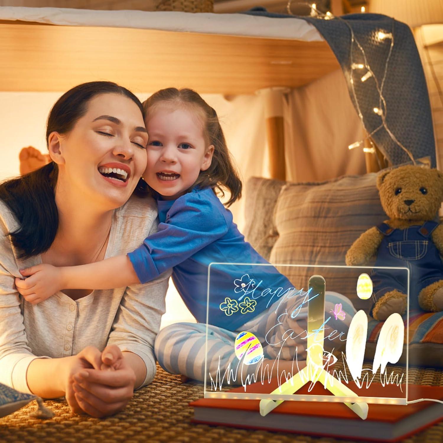 Tablero de Borrado en Seco LED KATOOM 31.75x21.5cm con 7 Marcadores