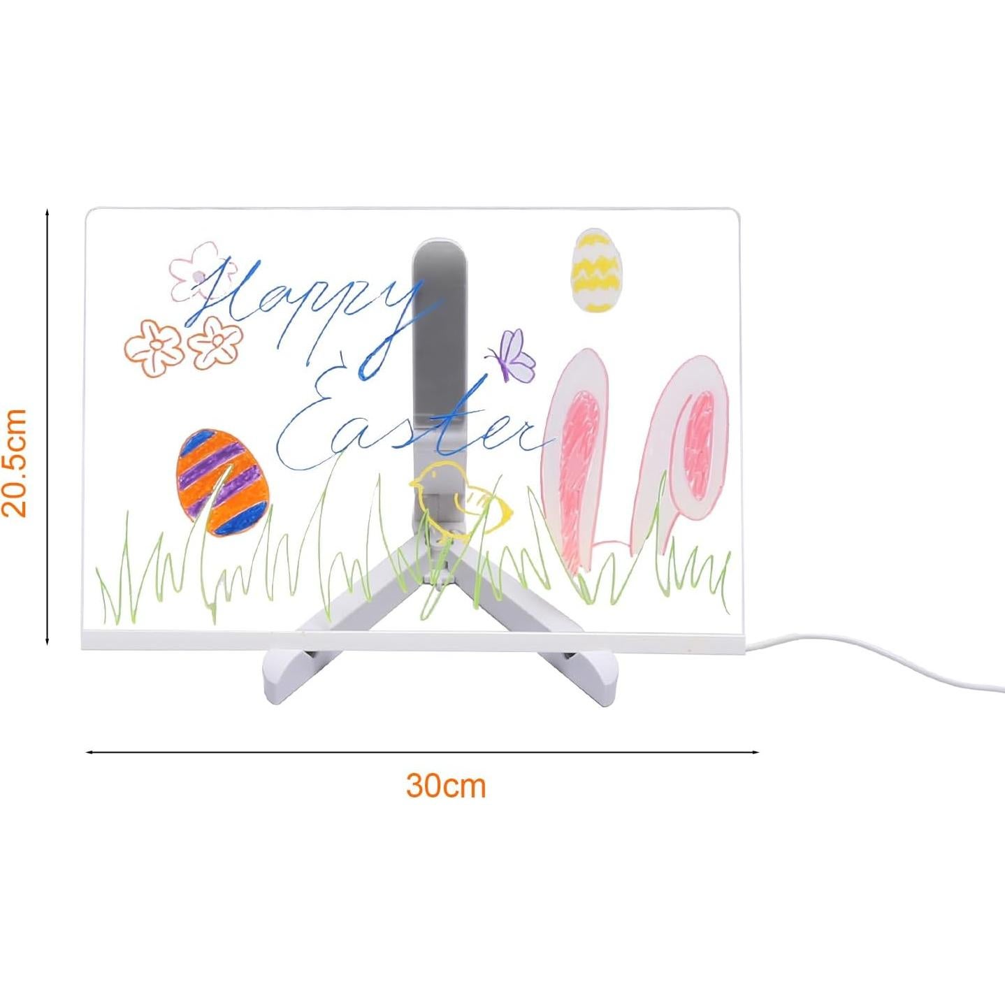 Tablero de Borrado en Seco LED KATOOM 31.75x21.5cm con 7 Marcadores