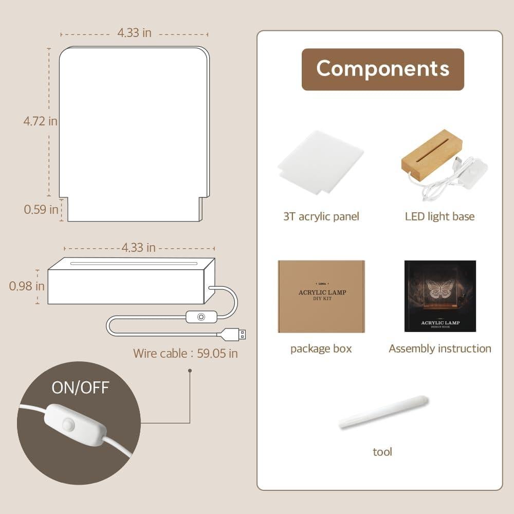 Tablero de Mensajes LED Personalizado Clma 14.99x17.97cm