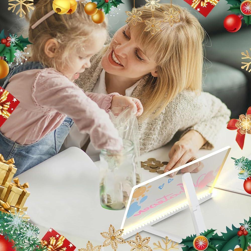 Tablero de Notas LED COOEURINS 15.24x15.24 cm Acrílico