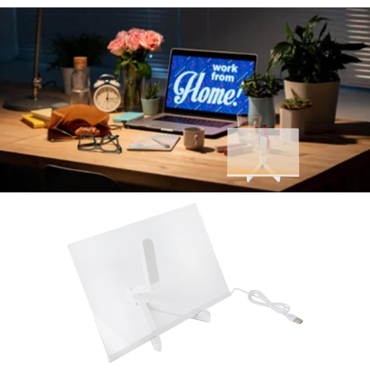 Tablero de Borrado en Seco Iluminado Gsycle 30x20cm con 7 Marcadores