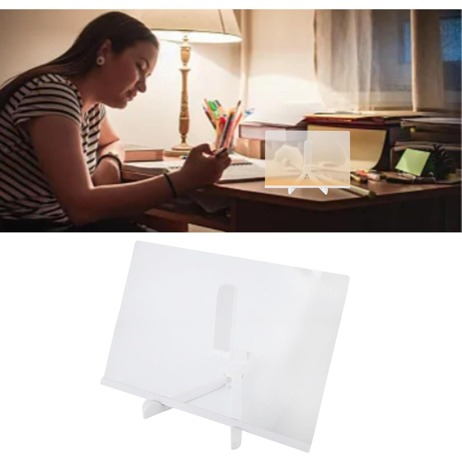 Tablero de Borrado en Seco Iluminado Gsycle 30x20cm con 7 Marcadores