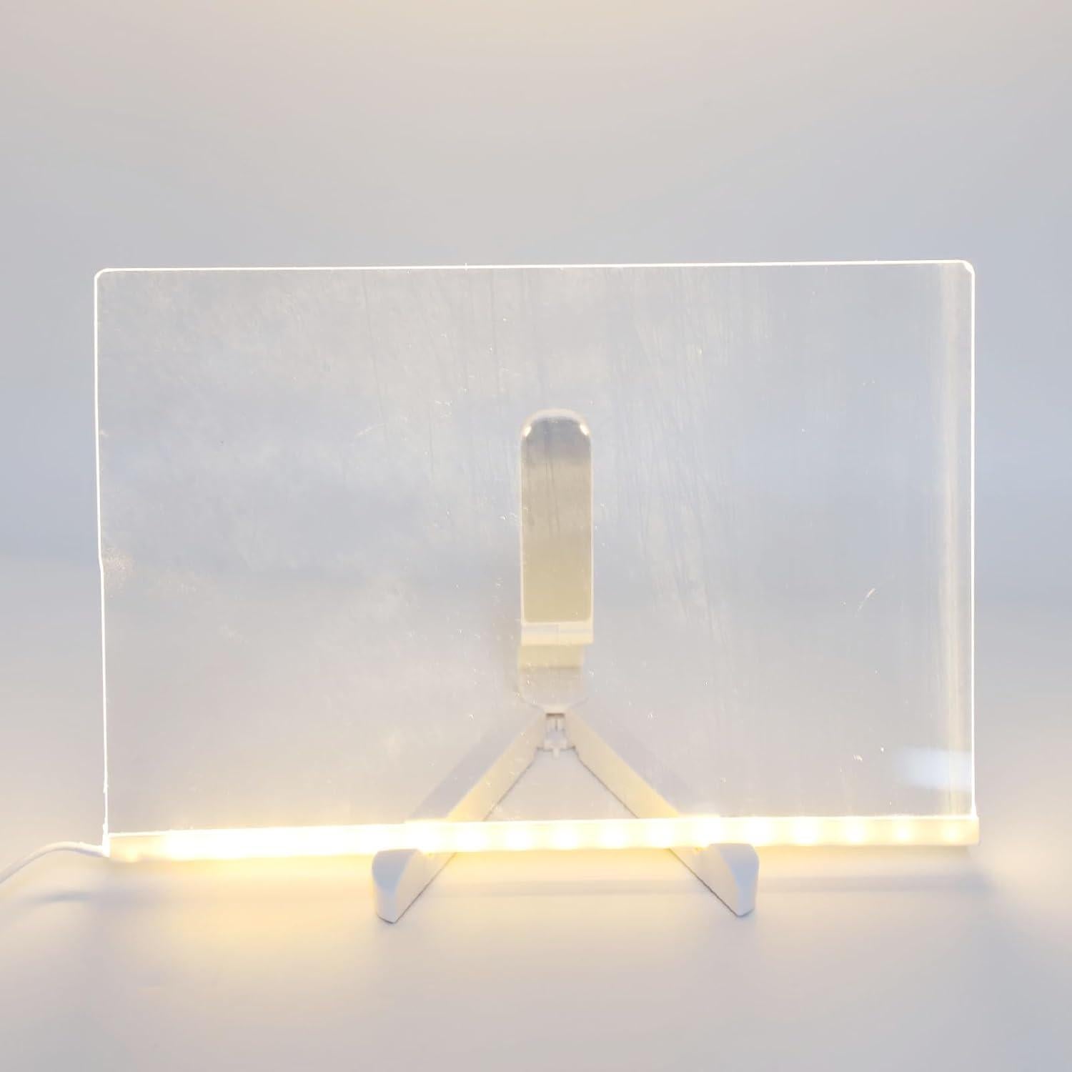 Tablero de Borrado en Seco Iluminado Gsycle 30x20cm con 7 Marcadores