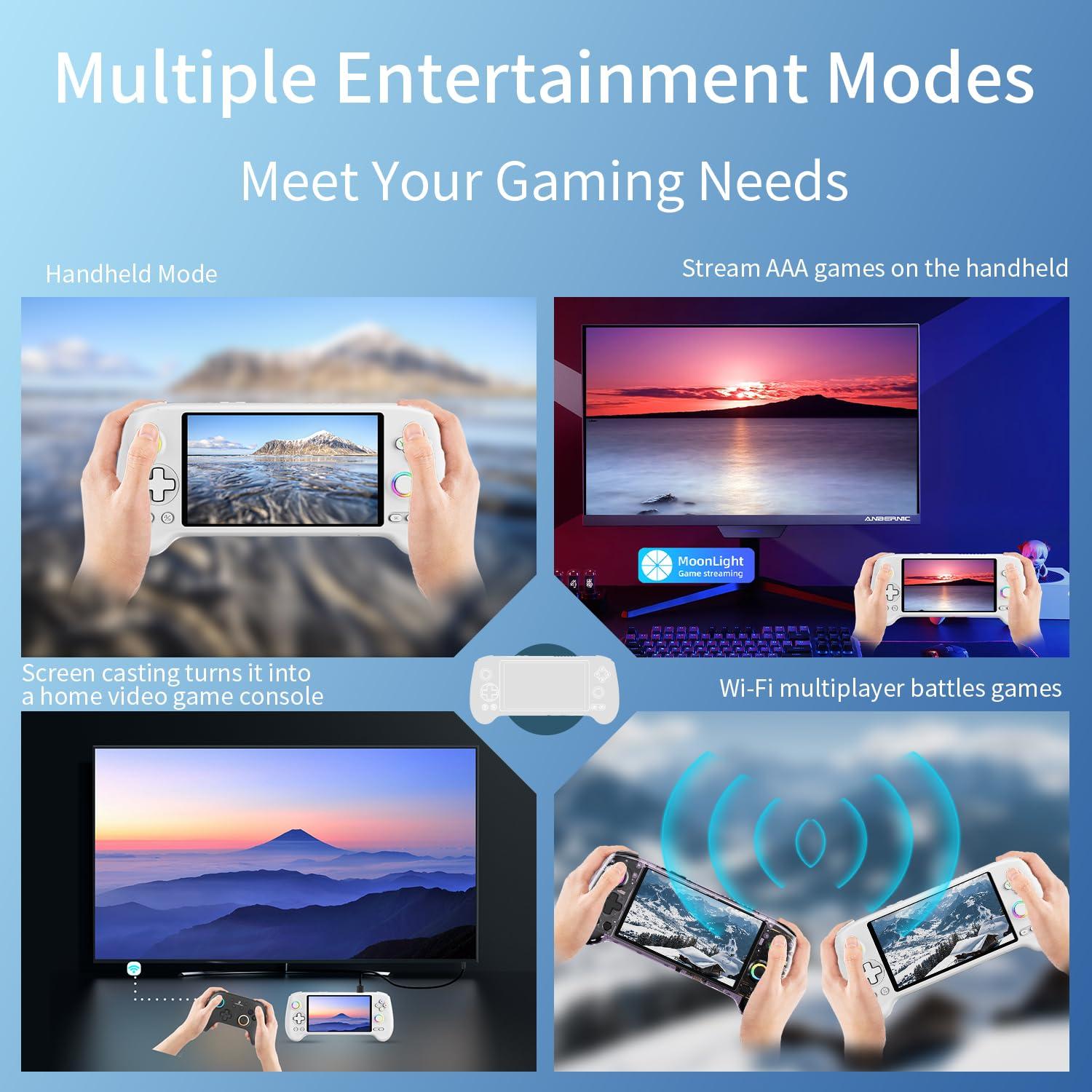 Consola de juegos portátil Anbernic RG557, 4423 juegos, Android 14