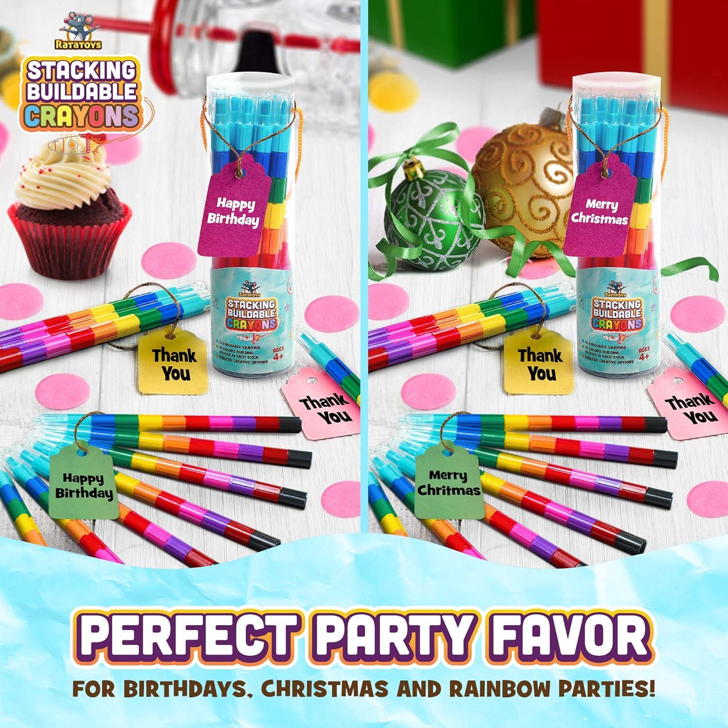 Crayones Apilables Ratatoys Set 15 Piezas Colores Brillantes