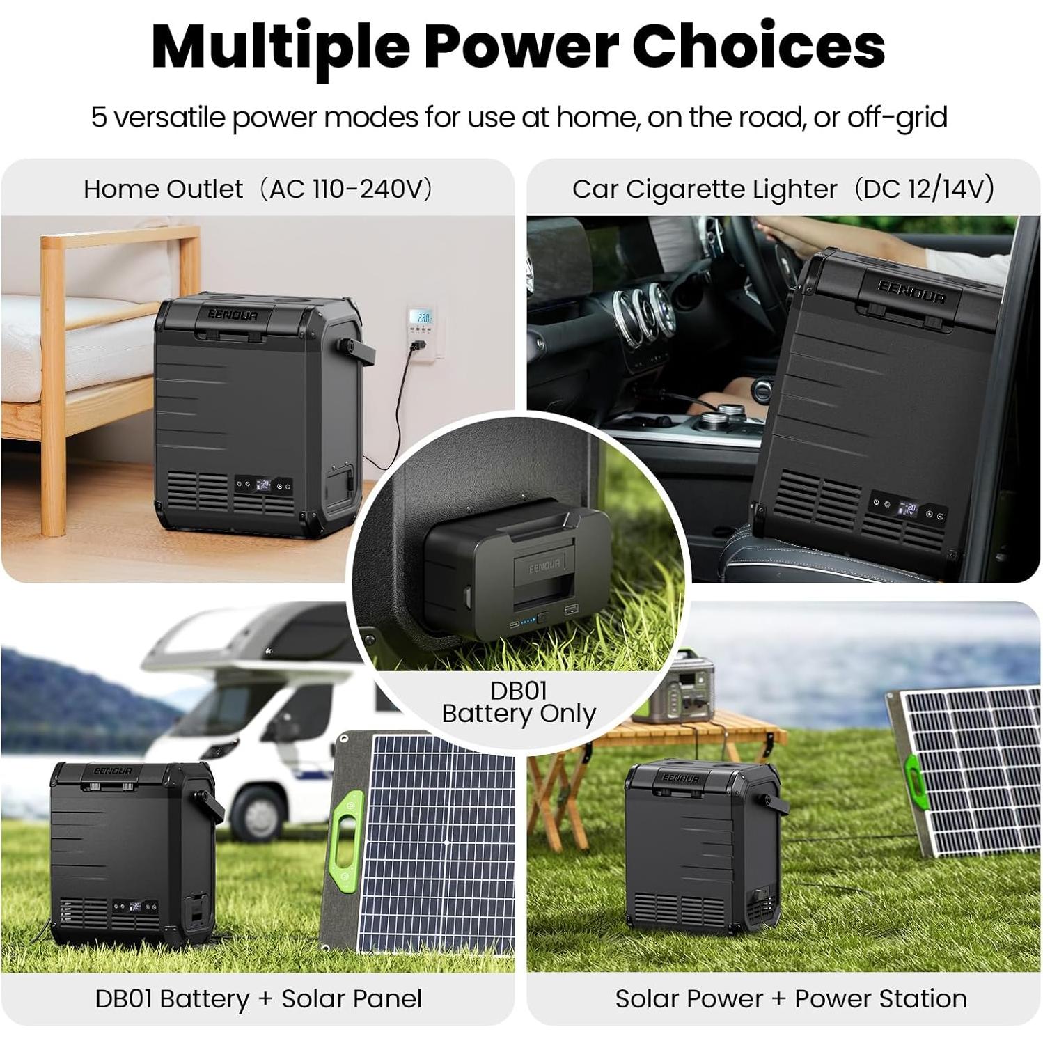 Refrigerador de Coche EENOUR D10 10L 12V Portátil - Negro