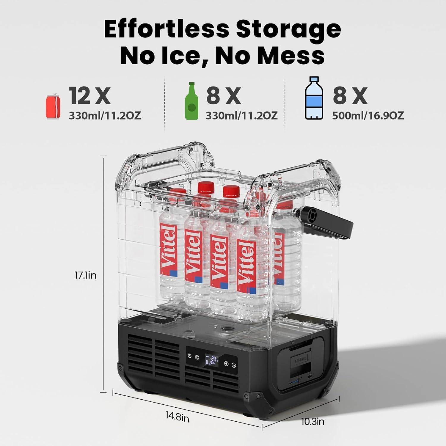 Refrigerador de Coche EENOUR D10 10L 12V Portátil - Negro