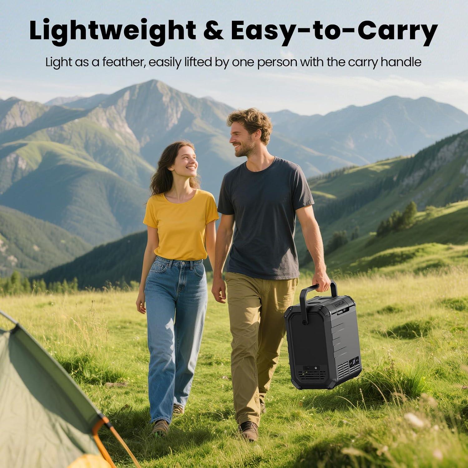 Refrigerador de Coche EENOUR D10 10L 12V Portátil - Negro