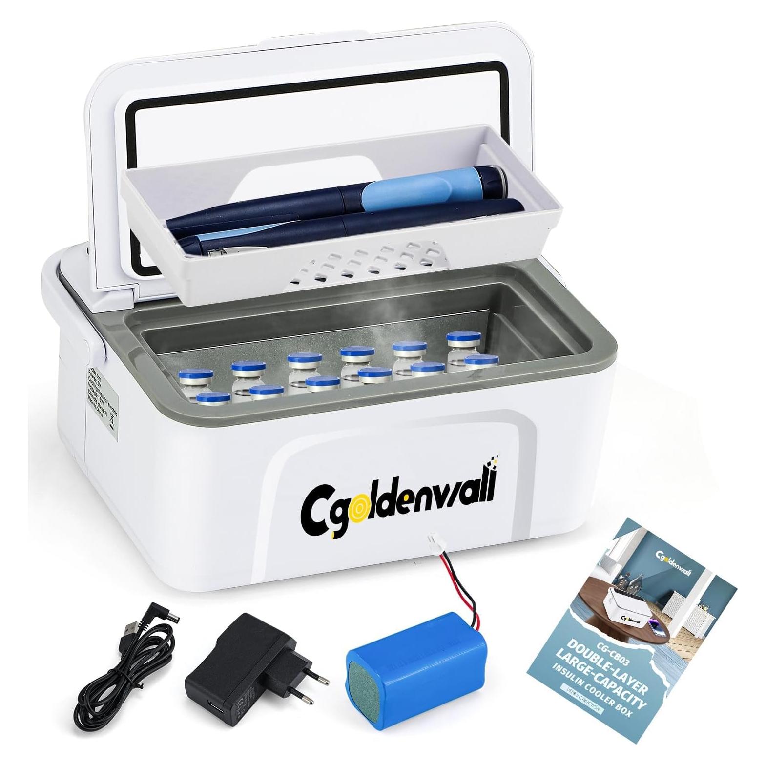 Caja Enfriadora de Insulina CGOLDENWALL CG-CB03 12 Plumas