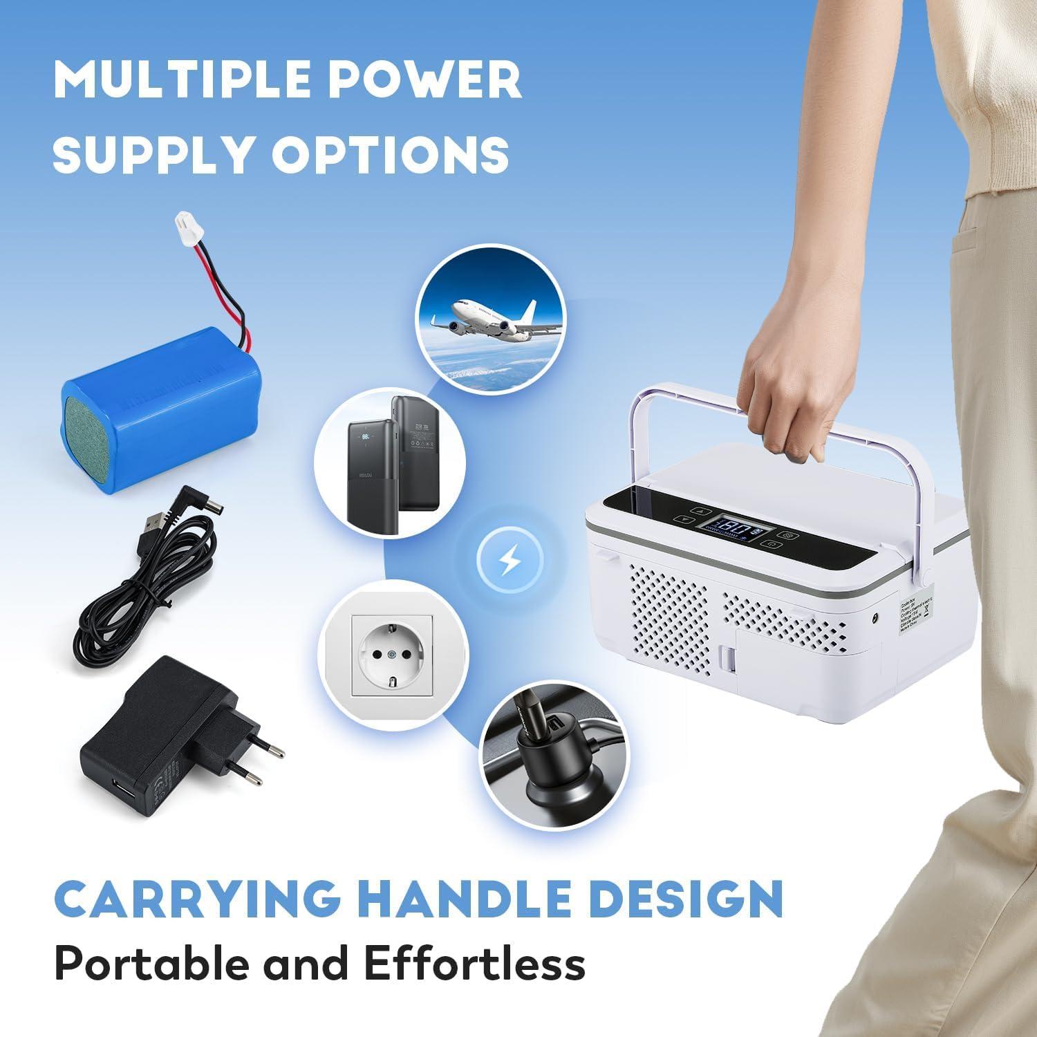 Caja Enfriadora de Insulina CGOLDENWALL CG-CB03 12 Plumas