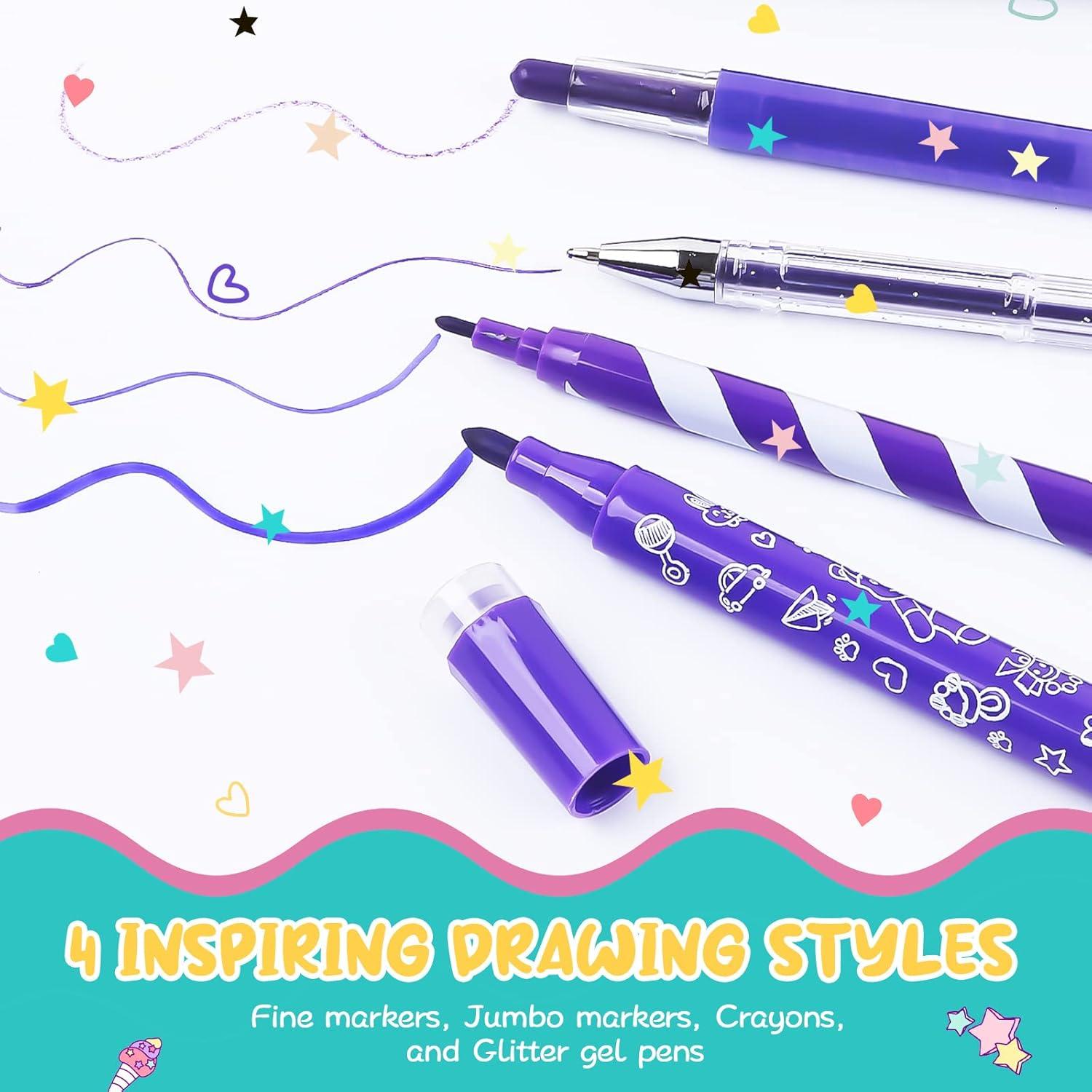 Juego de Marcadores Lavables ABERLLS Unicornio 1 Set Arte