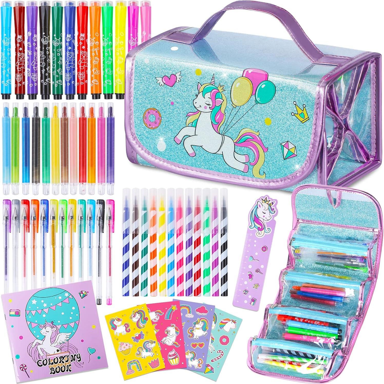 Juego de Marcadores Lavables ABERLLS Unicornio 1 Set Arte