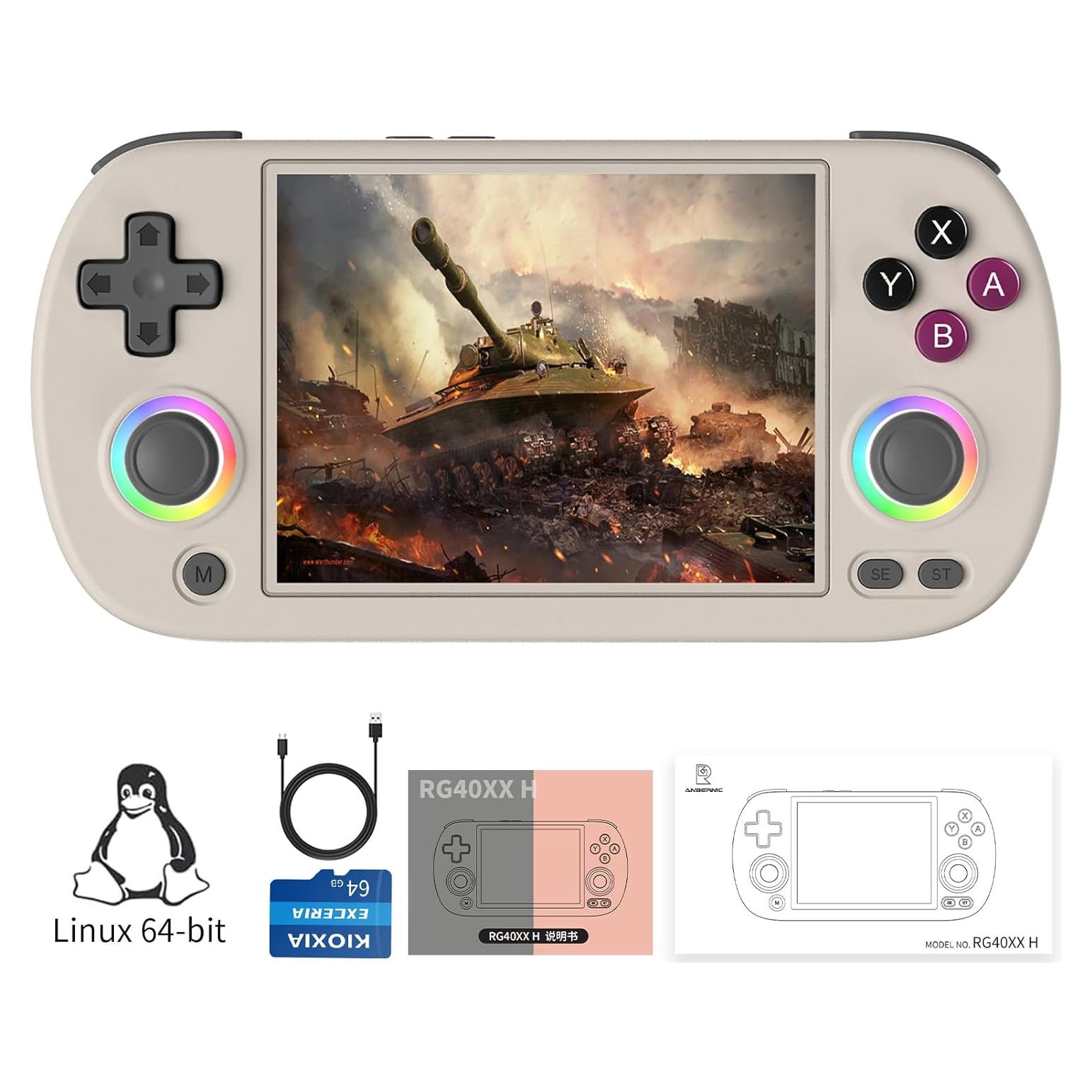 Consola de Juegos Portátil Anbernic RG40XX H 64GB Pantalla 4"