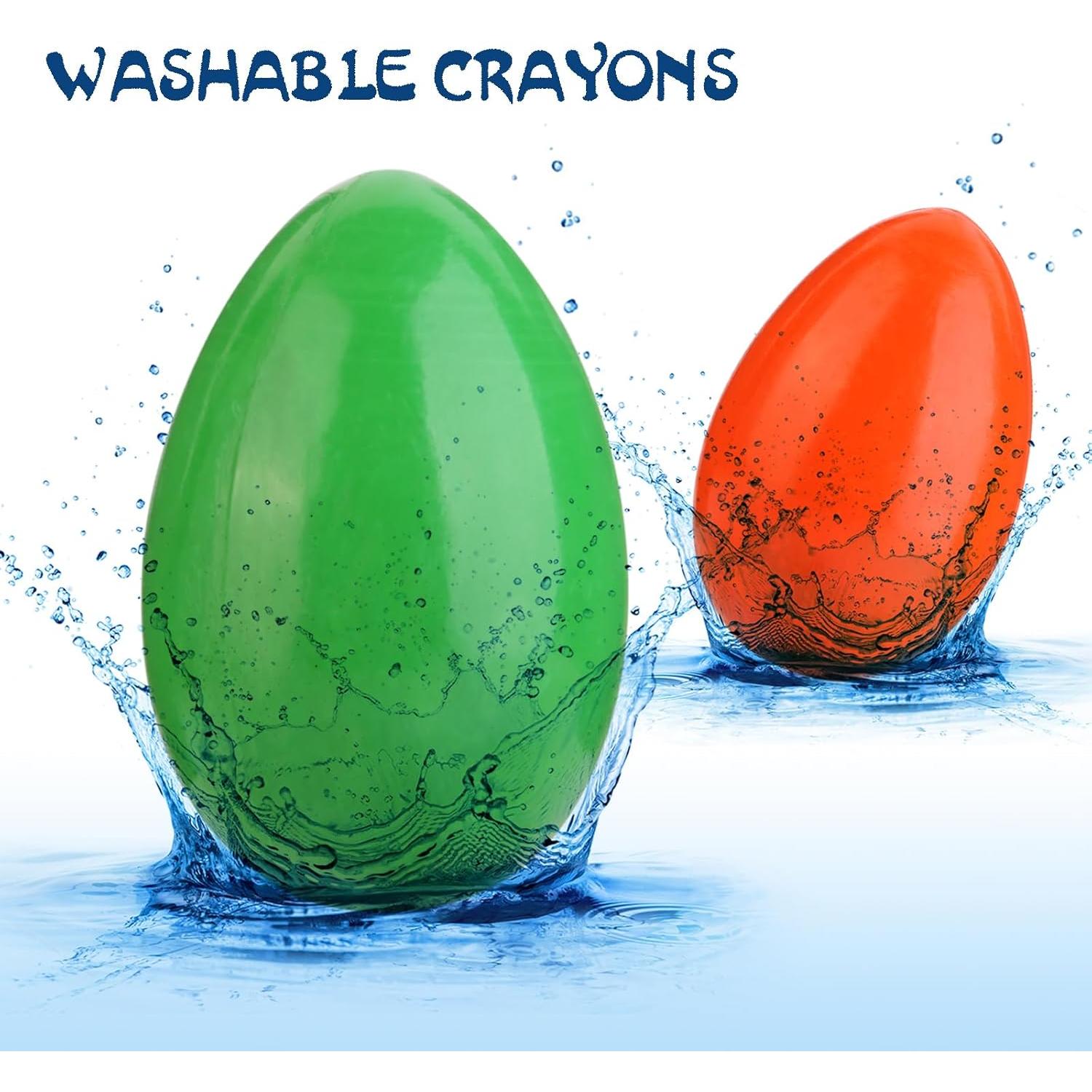 Crayones de Huevo OTAOD 9 Colores Jumbo Lavables No Tóxicos
