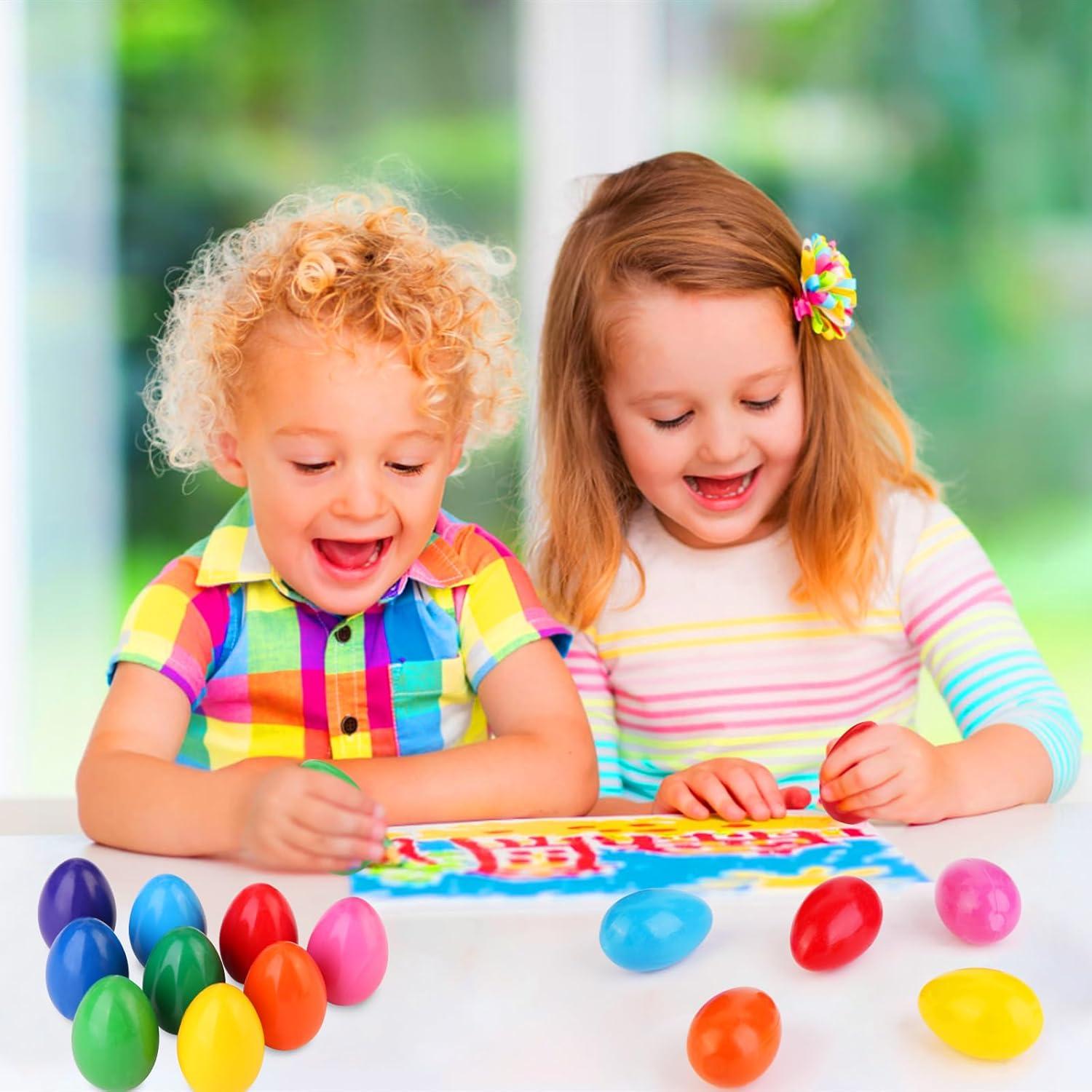 Crayones de Huevo OTAOD 9 Colores Jumbo Lavables No Tóxicos