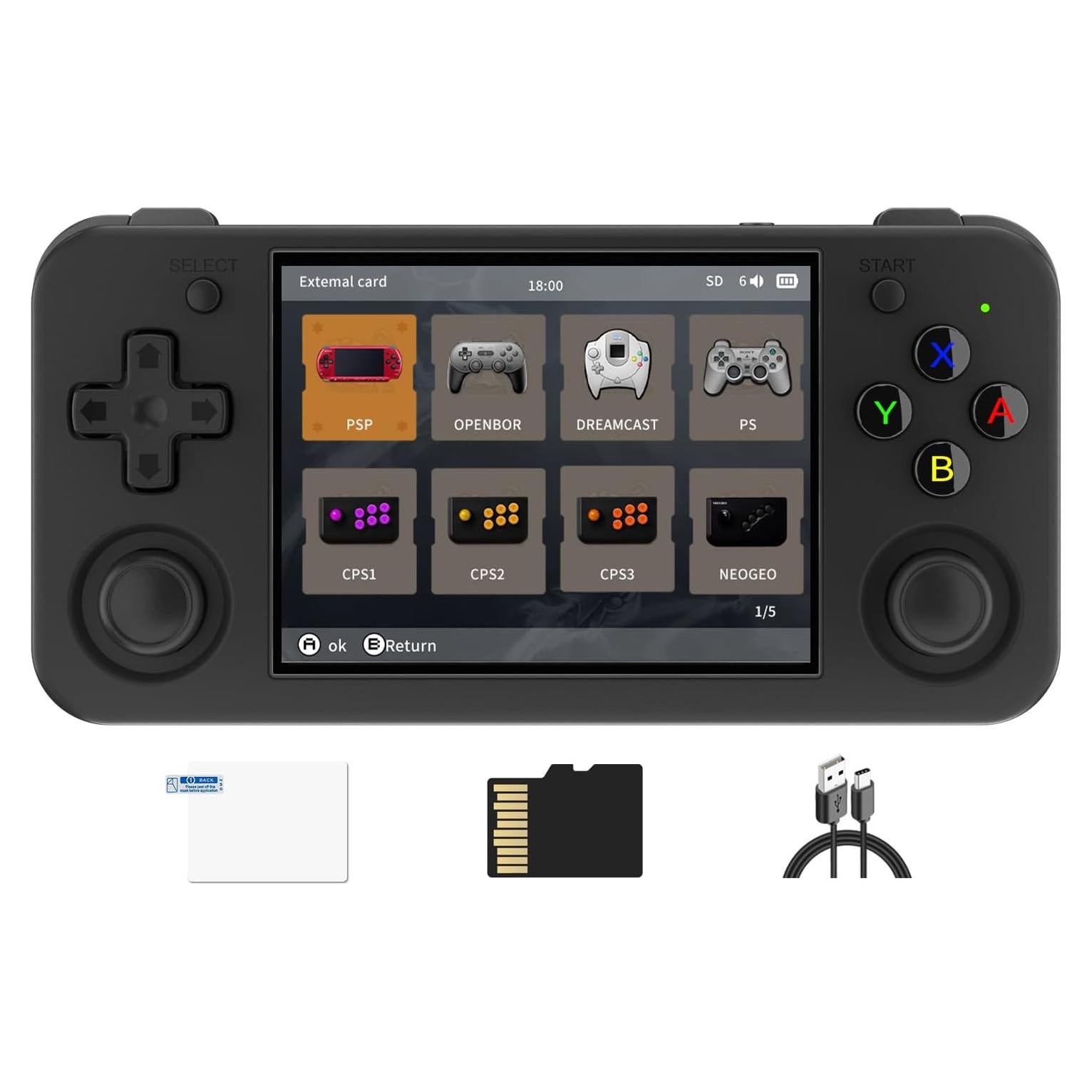 Consola de Juegos Portátil Cintwory RG35XX H 3.5" IPS 64GB