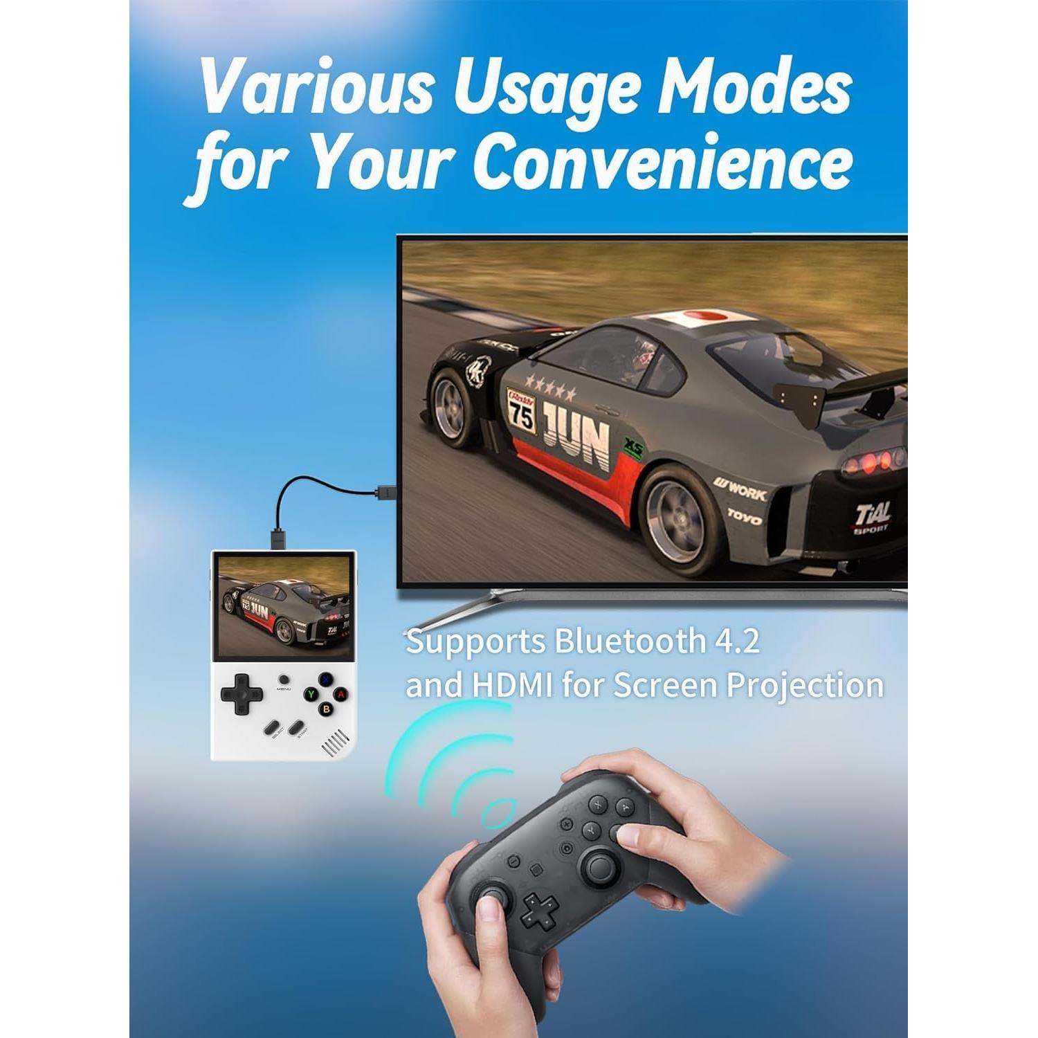 Consola de Juegos Portátil Anbernic RG35XX Plus - 5515 Juegos, HDMI, WiFi 5G