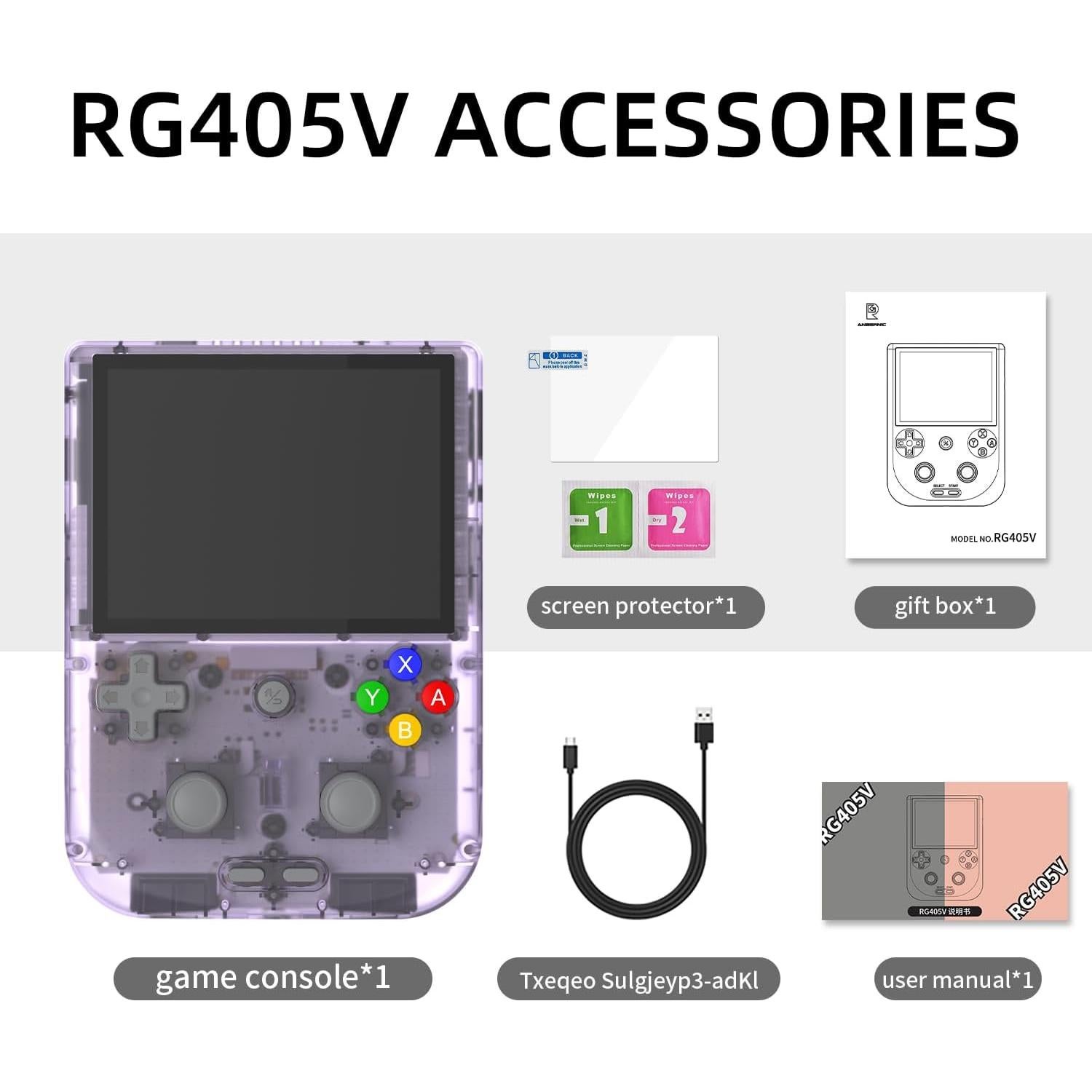 Consola de Juegos Portátil Daxceirry RG405V 4" Android 12 128GB