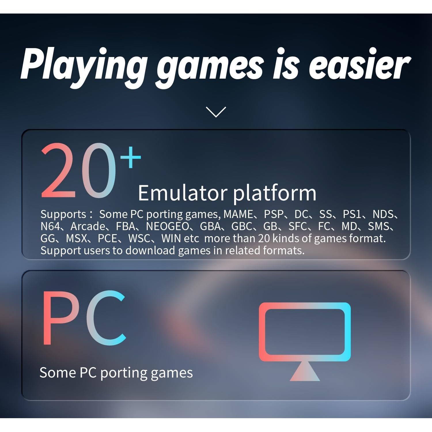 Consola de Juegos Portátil RG ARC-S 4" IPS 128GB 4541 Juegos