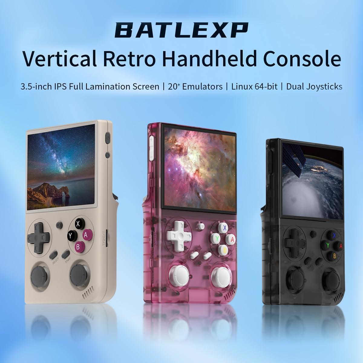 Consola de juegos portátil WESICH G350 3.5" IPS 64GB Rosa