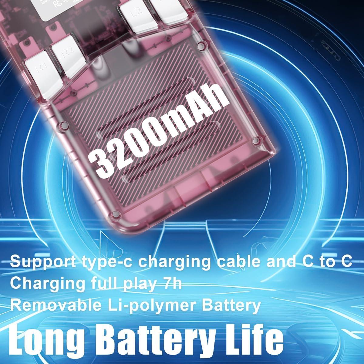 Consola de juegos portátil WESICH G350 3.5" IPS 64GB Rosa