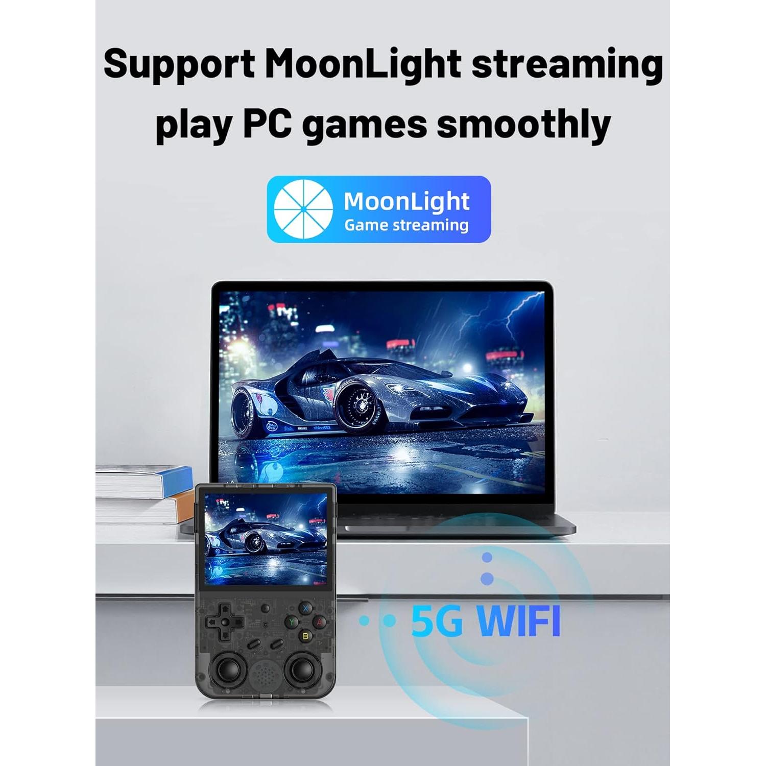 Consola de Juegos Portátil Anbernic RG353V - Doble Sistema Android 11 y Linux, 64GB, 4452 Juegos