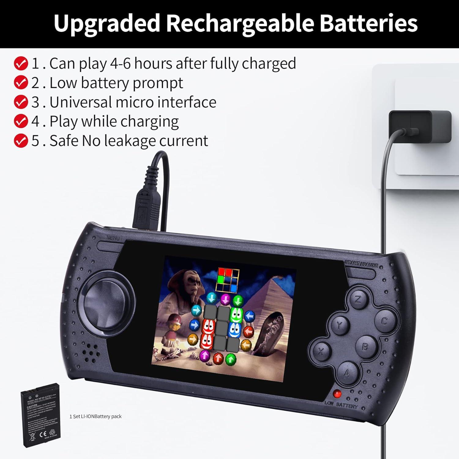 Consola de Videojuegos Portátil LUHYAUAN 16 Bits 230 Juegos HD