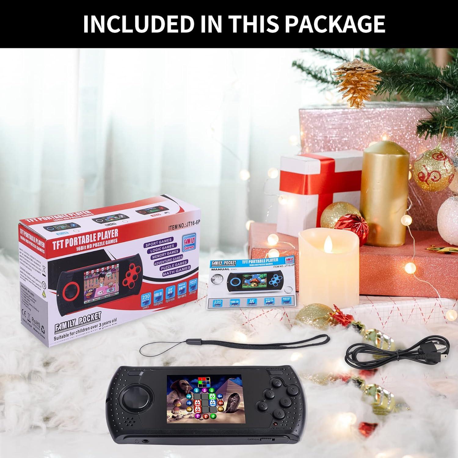 Consola de Videojuegos Portátil LUHYAUAN 16 Bits 230 Juegos HD