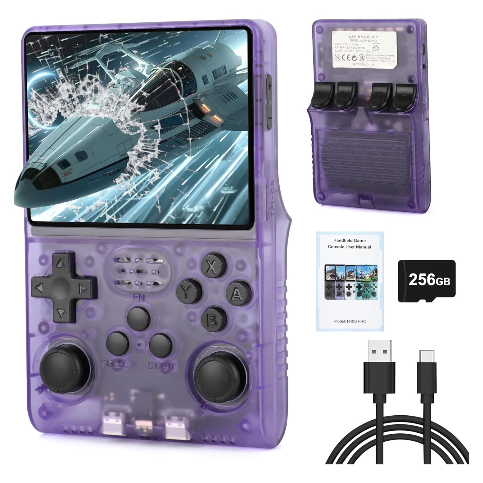 Consola de Juegos Portátil Akaxi R40S Pro 256GB Retro