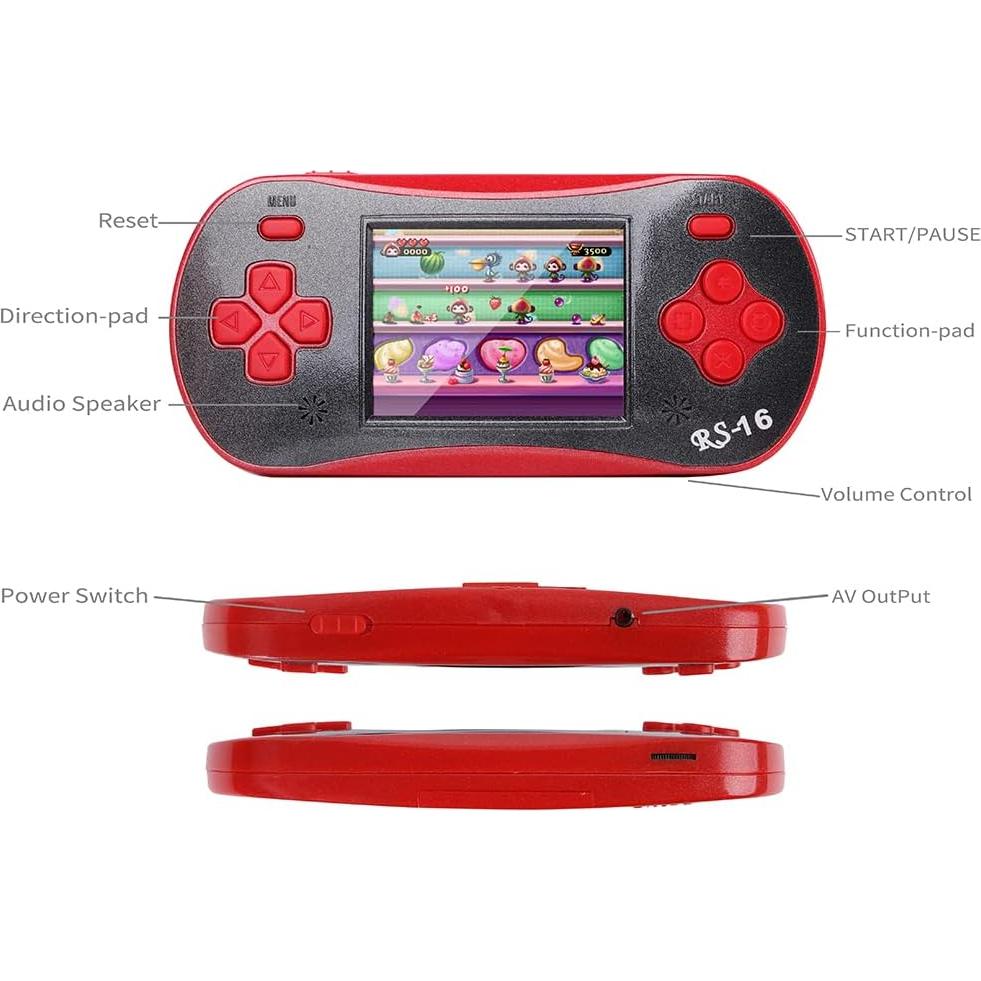 Controlador de Juego Portátil FAMILY POCKET RS16 260 Juegos