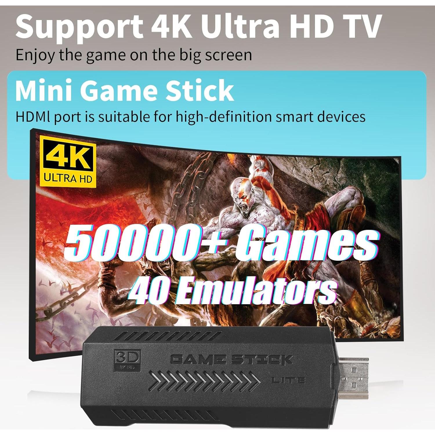 Consola de Juegos Retro FUNTELL 128GB 50000 Juegos HDMI