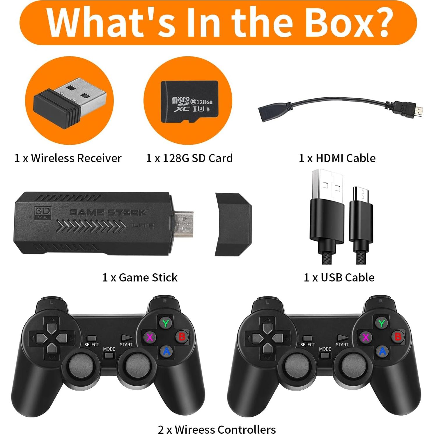 Consola de Juegos Retro FUNTELL 128GB 50000 Juegos HDMI