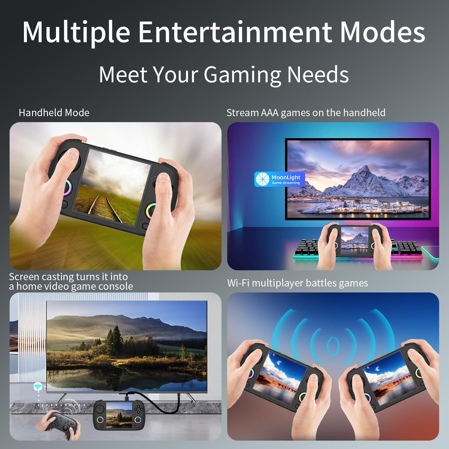 Consola de Juegos Portátil Voacle RG CubeXX 3.95" IPS 5528 Juegos