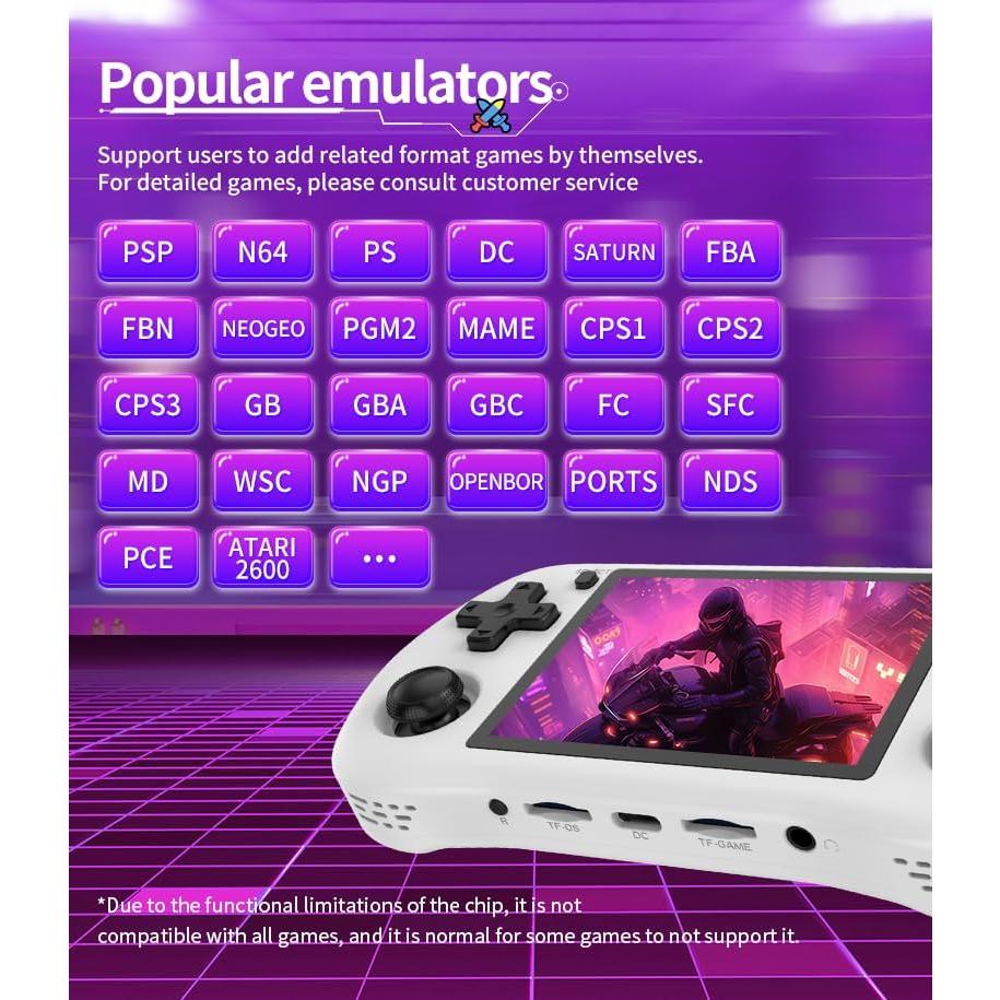 Consola de Juegos Portátil Powkiddy X35H - 10,000 Juegos, 3.5" IPS, HDMI