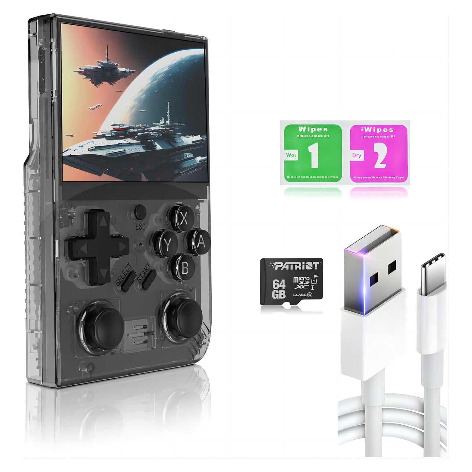 Consola de Juegos Portátil Retro Ugonetend 3.5" IPS 64GB 15000 Juegos