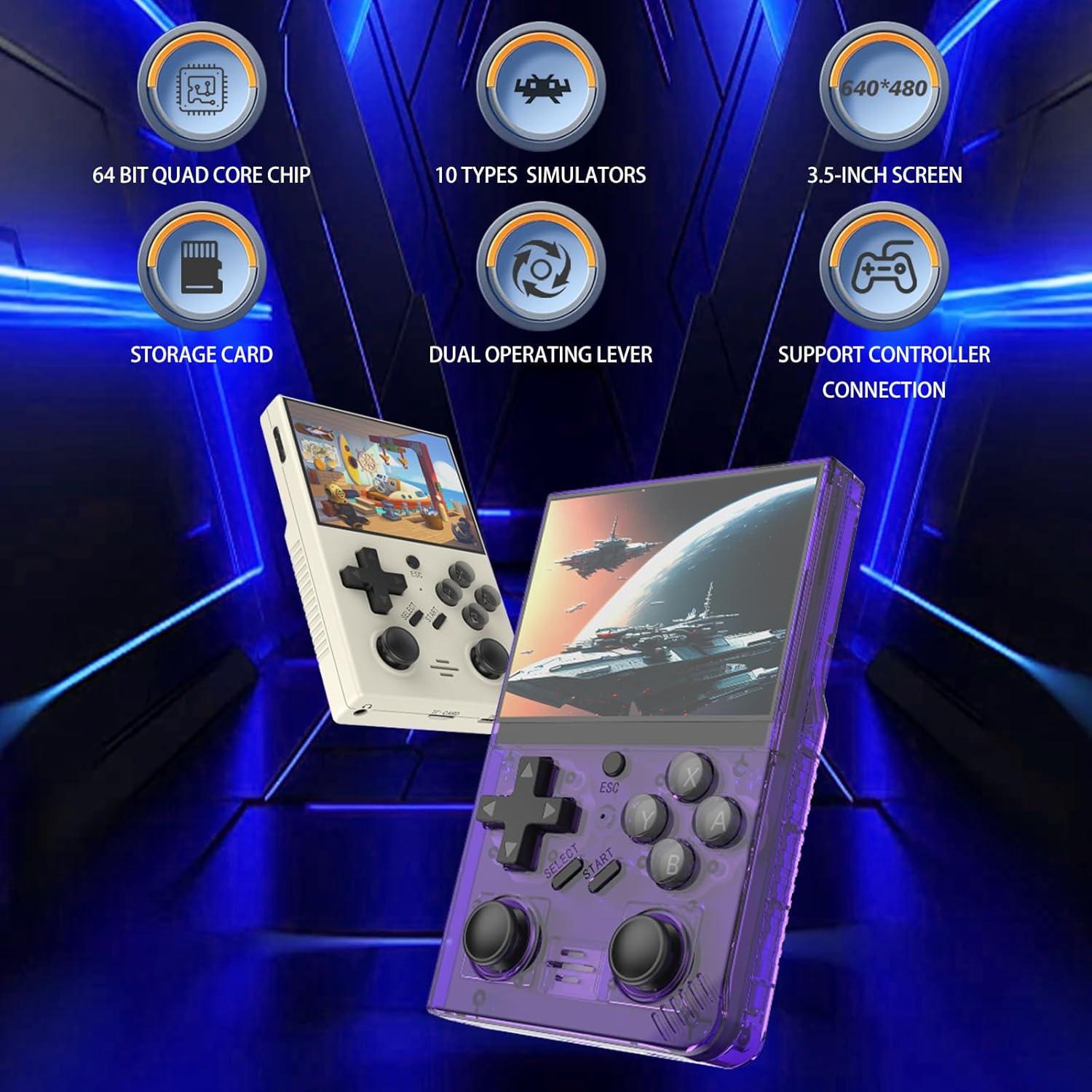 Consola de Juegos Portátil Retro Ugonetend 3.5" IPS 64GB 15000 Juegos