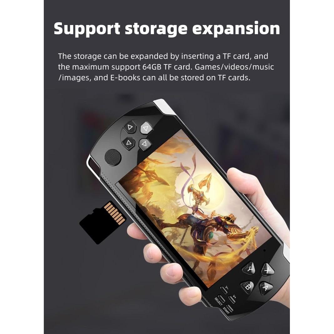 Consola de Videojuegos Retro HLF x6hd 2000 Juegos LCD Portátil