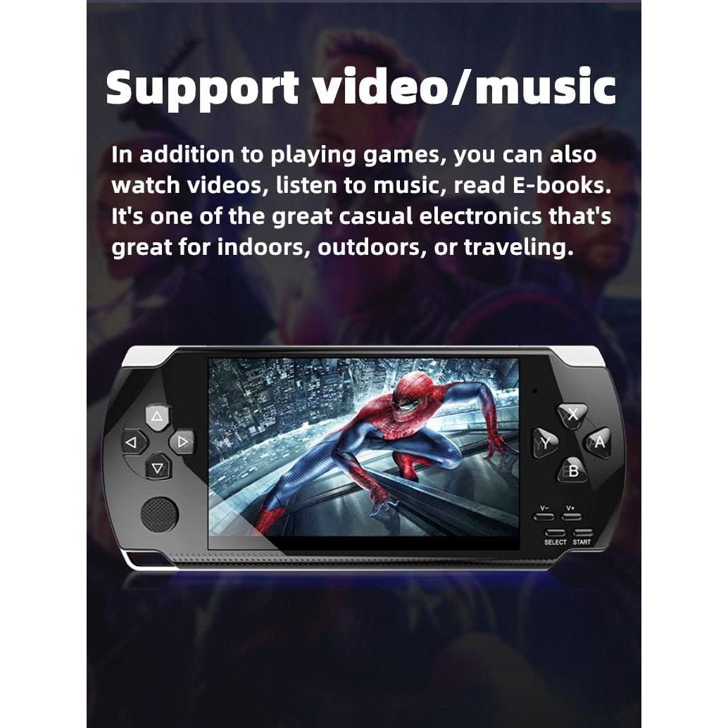 Consola de Videojuegos Retro HLF x6hd 2000 Juegos LCD Portátil