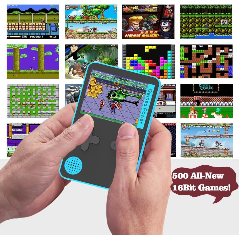 Consola de juegos portátil retro Dowchowsure 500 juegos 2.4" HD