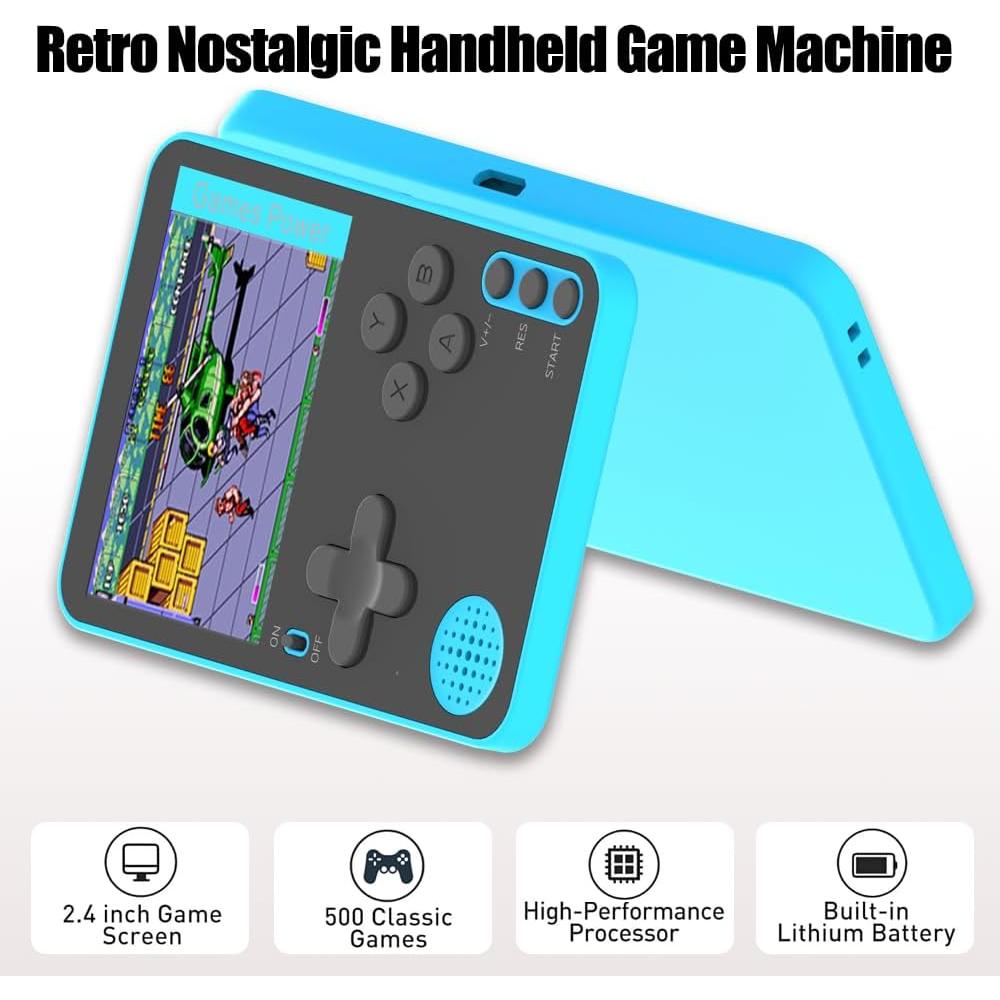 Consola de juegos portátil retro Dowchowsure 500 juegos 2.4" HD
