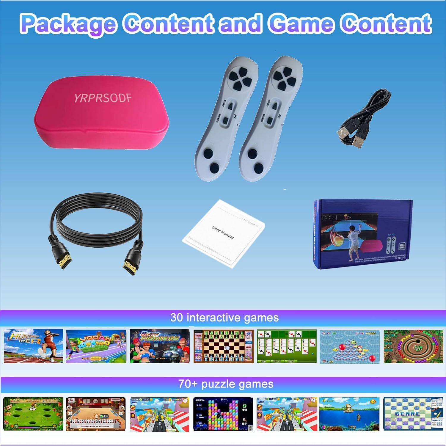 Consola de Juegos Portátil YRPRSODF con 100+ Juegos HD